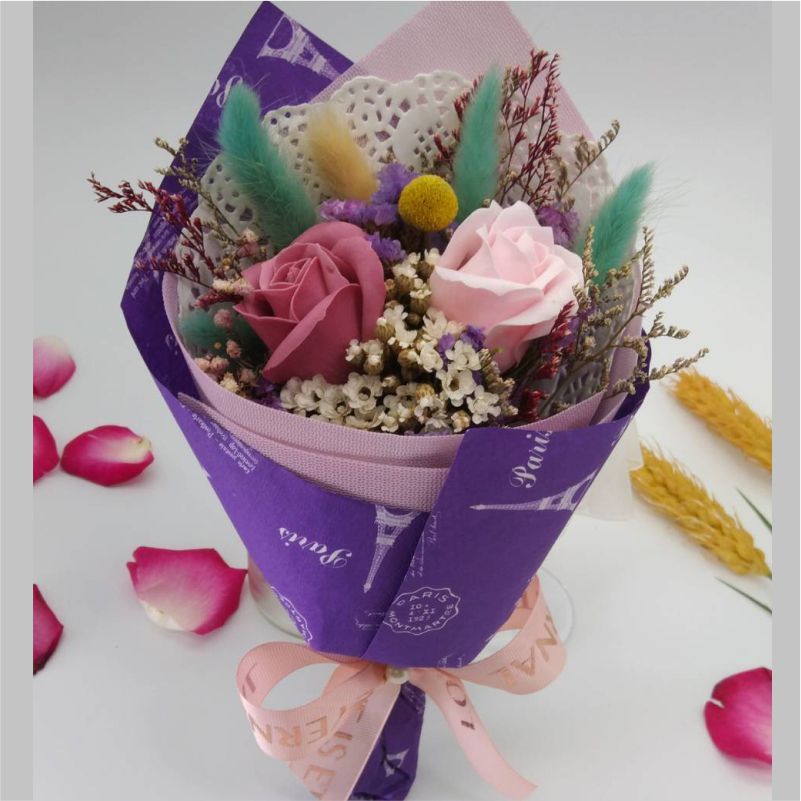 【舒 活 花 束 禮 物】 永 生 花 乾 燥 花 婚 禮 小 物 畢 業 禮 送 禮 首 選